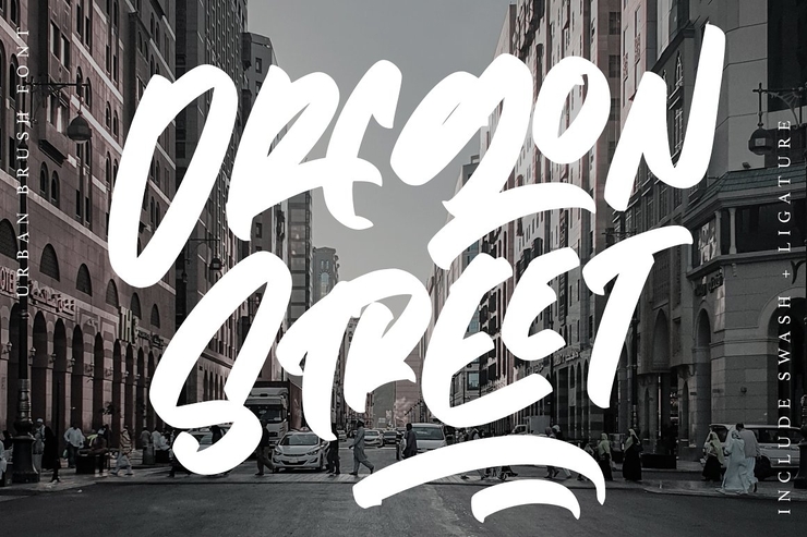 Oregon Street字体 2