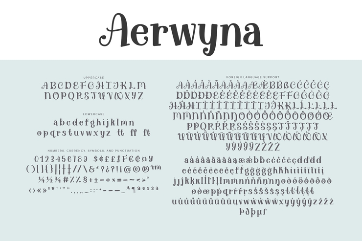 Aerwyna字体 2