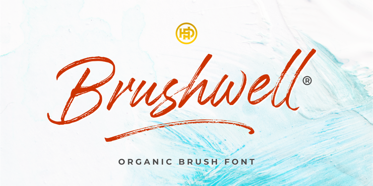 Brushwell字体 1
