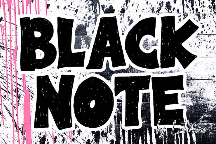 Black Note字体 1