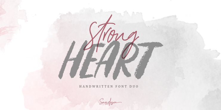 Strong Heart Script字体 1