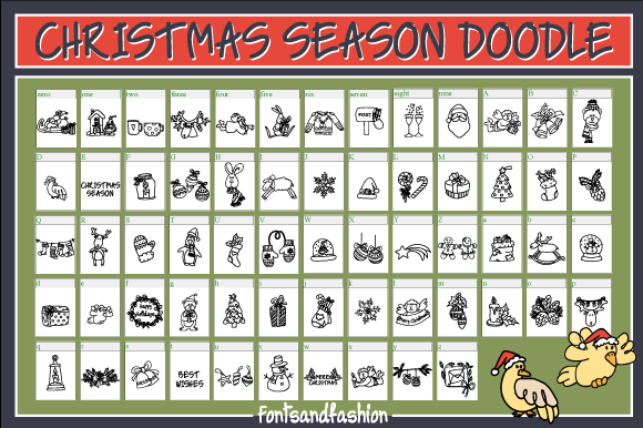 Christmas Season Doodle字体 6