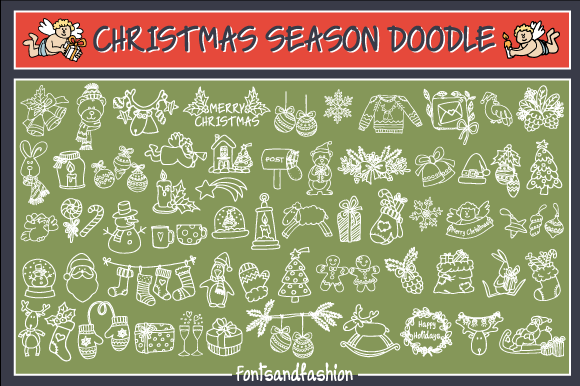 Christmas Season Doodle字体 7