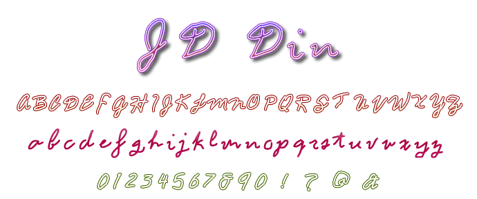 JD Din字体 3