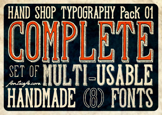 Hand Shop Typography A20_demo字体 4