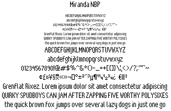 Miranda NBP字体 1