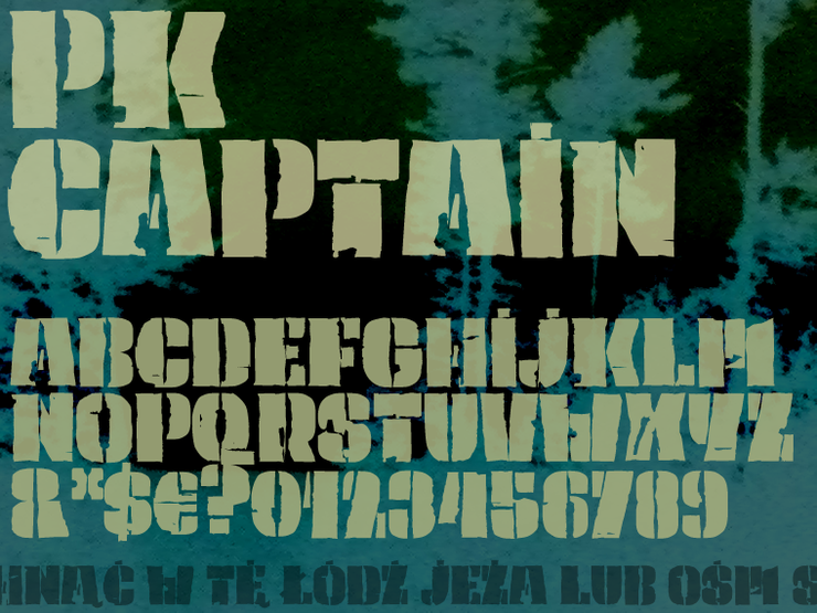 PK Captain字体 1