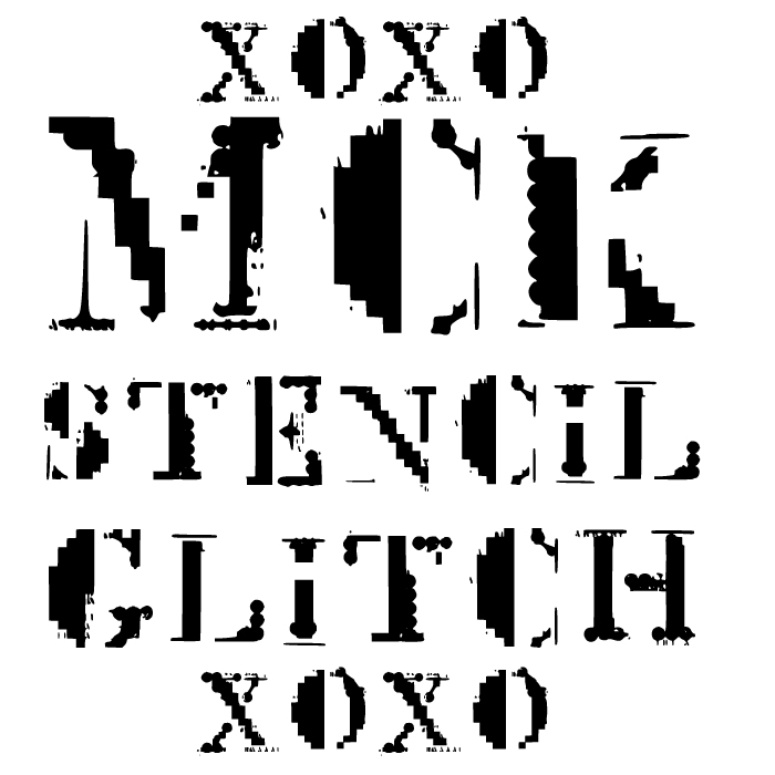Mck Glitch字体 1