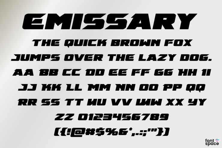 Emissary字体 4
