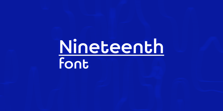 Nineteenth字体 6