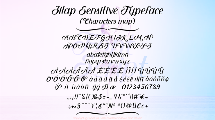 Zilap Sensitive字体 1