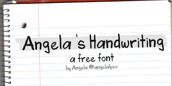 Angela's Handwriting字体 2