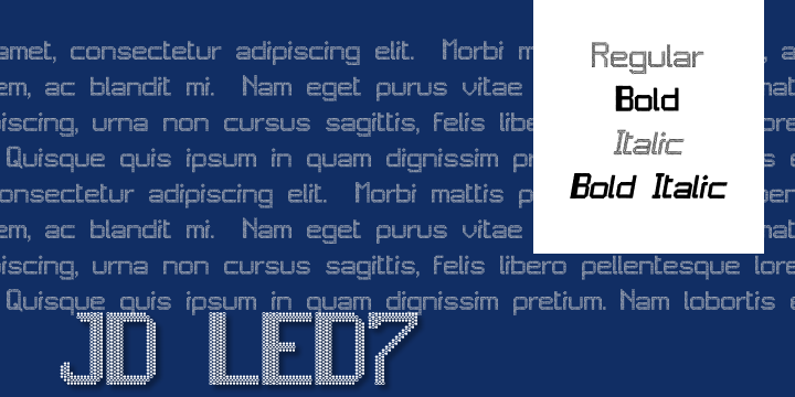 JD LED7字体 2