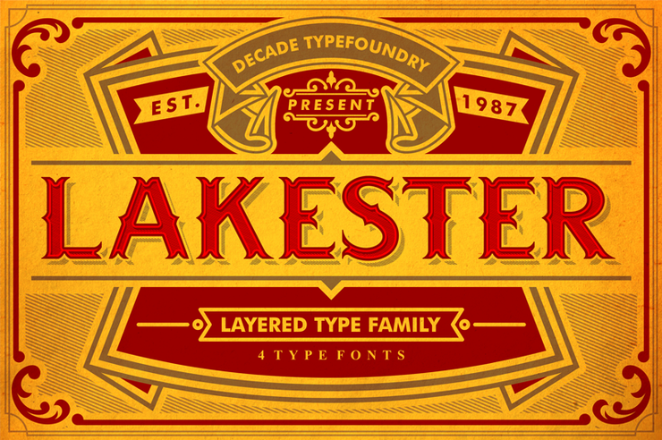 LAKESTER字体 4