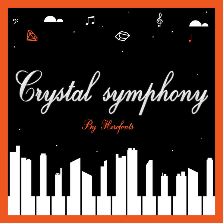 Crystal symphony字体 2