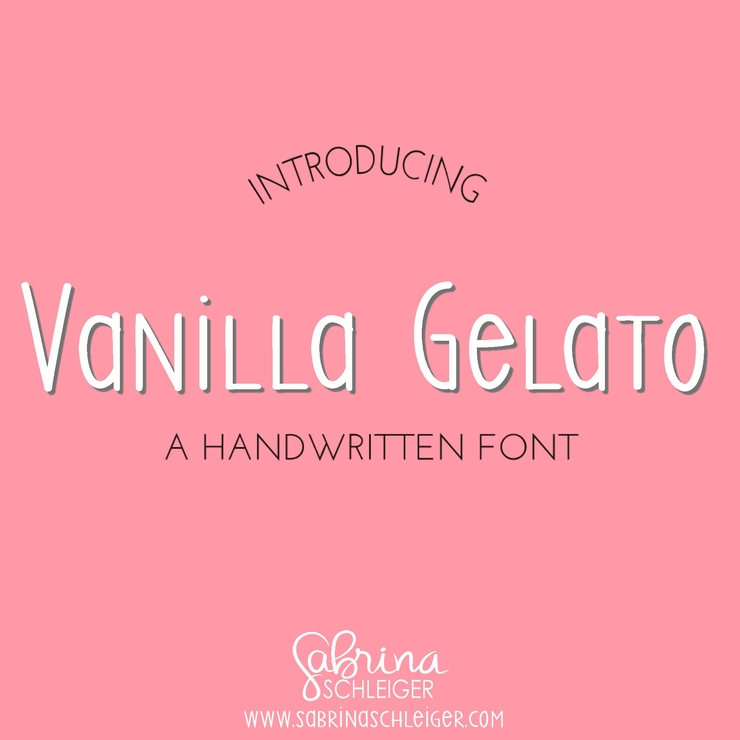SS Vanilla Gelato字体 1