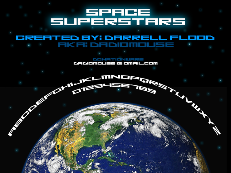 Space Superstars字体 1