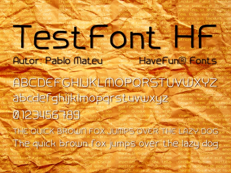 TestFontHF字体 1