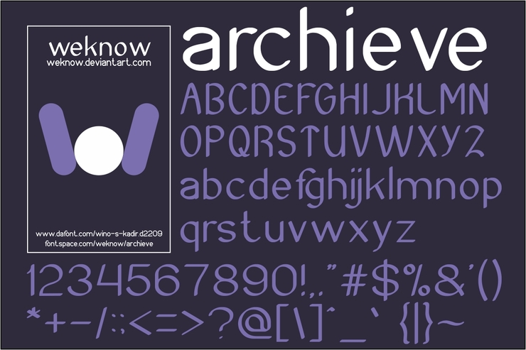 Archieve字体 1