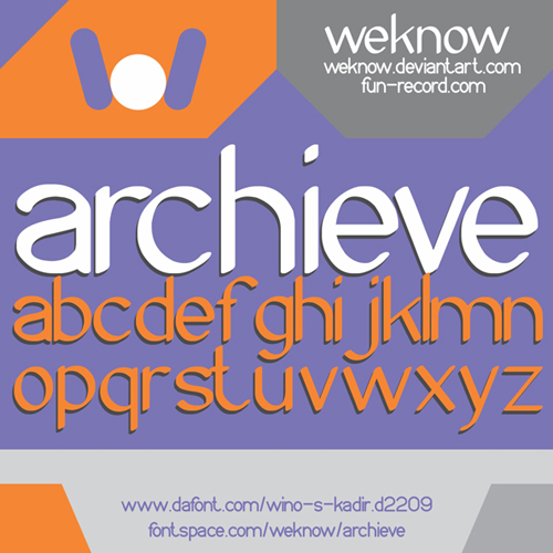 Archieve字体 2