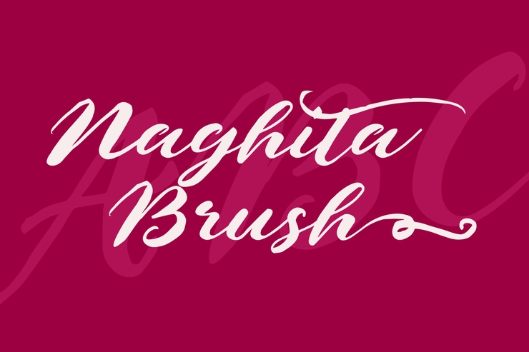 Naghita Brush字体 1