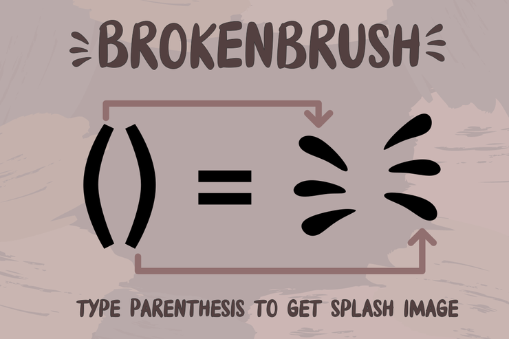 Brokenbrush字体 1