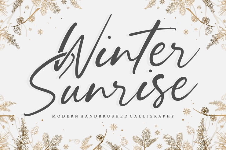 Winter Sunrise字体 1