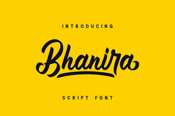Bhanira字体 1