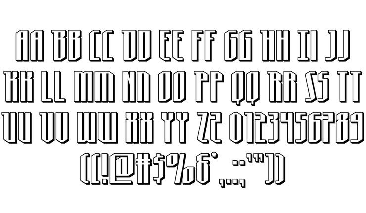 Hydronaut字体 2