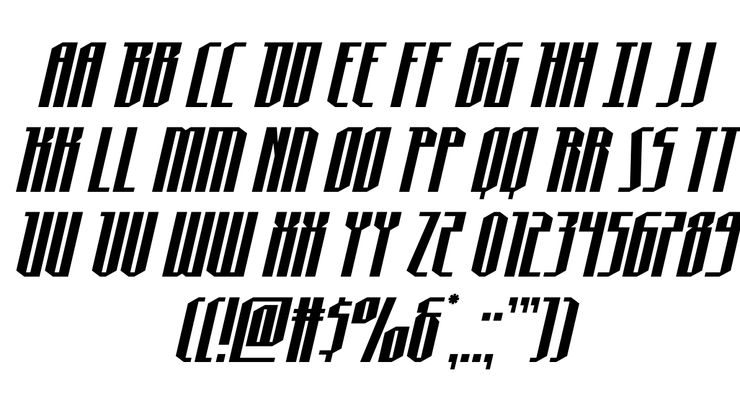 Hydronaut字体 5