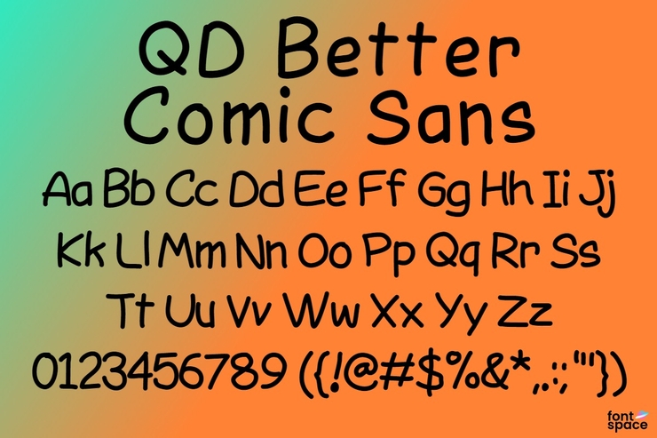 QD Better Comic Sans字体 1
