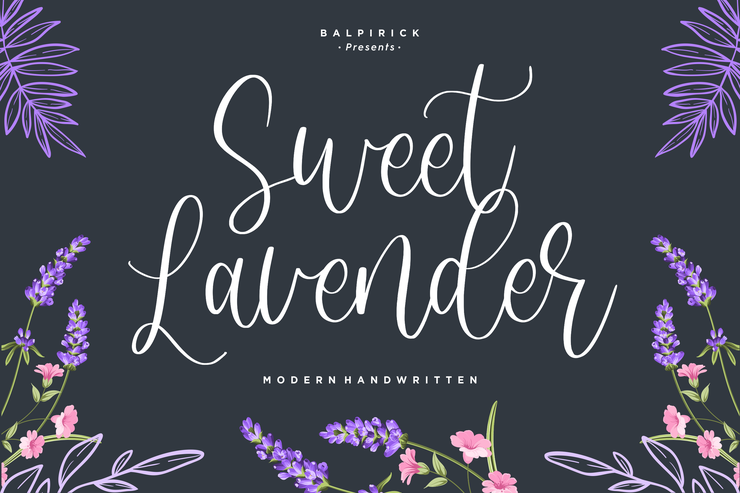 Sweet Lavender字体 1