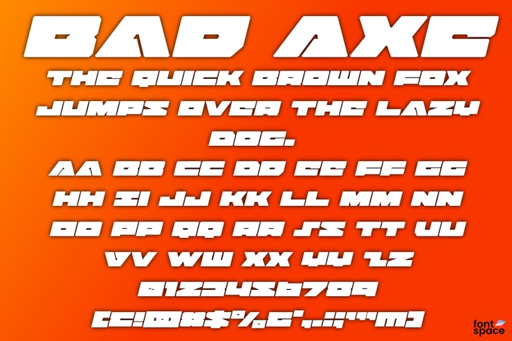 Bad Axe字体 5