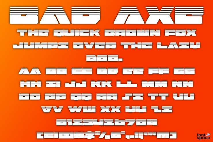 Bad Axe字体 7