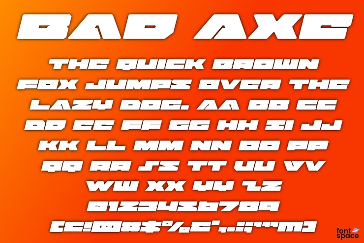 Bad Axe字体 8