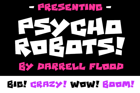 Psycho Robots字体 2