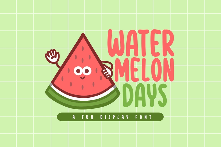 Watermelon Days字体 1