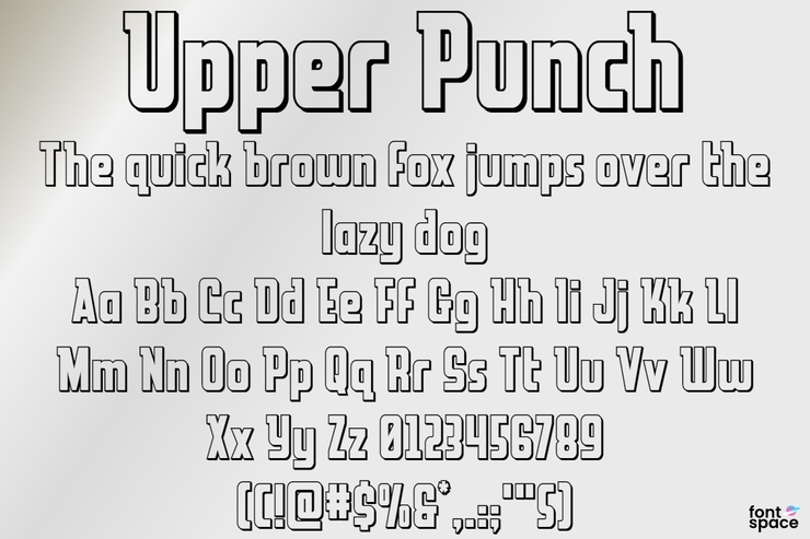 Upper Punch字体 2
