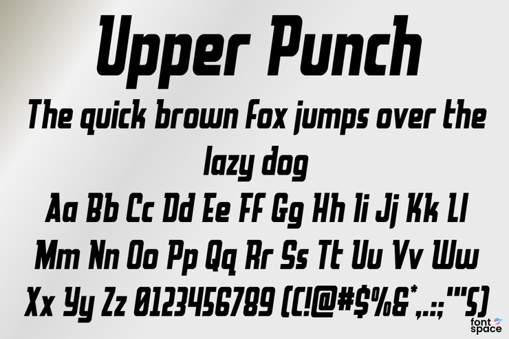 Upper Punch字体 3