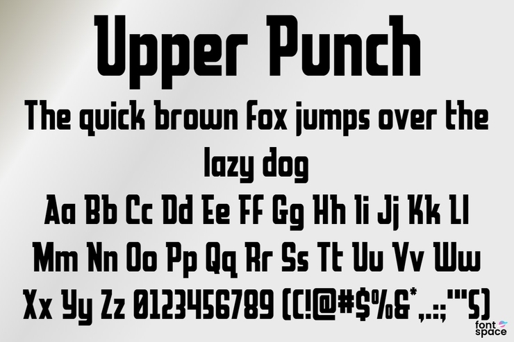 Upper Punch字体 4