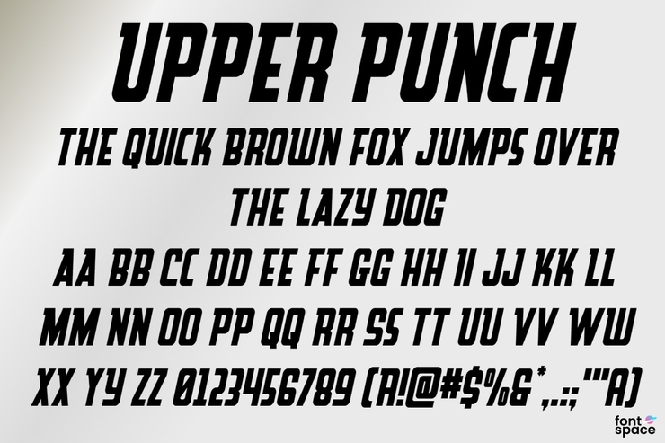 Upper Punch字体 10