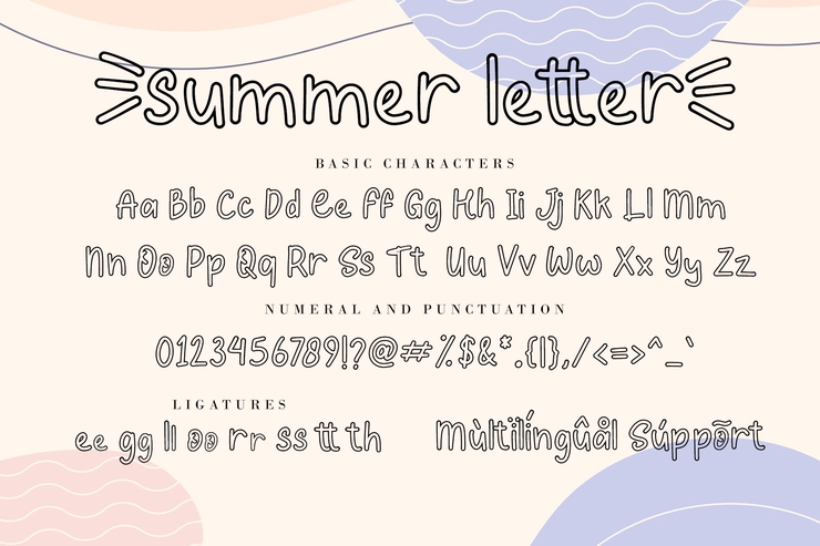 Summer Letter字体 8