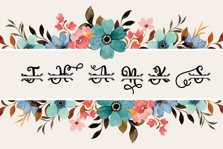 Rose Monogram字体 1
