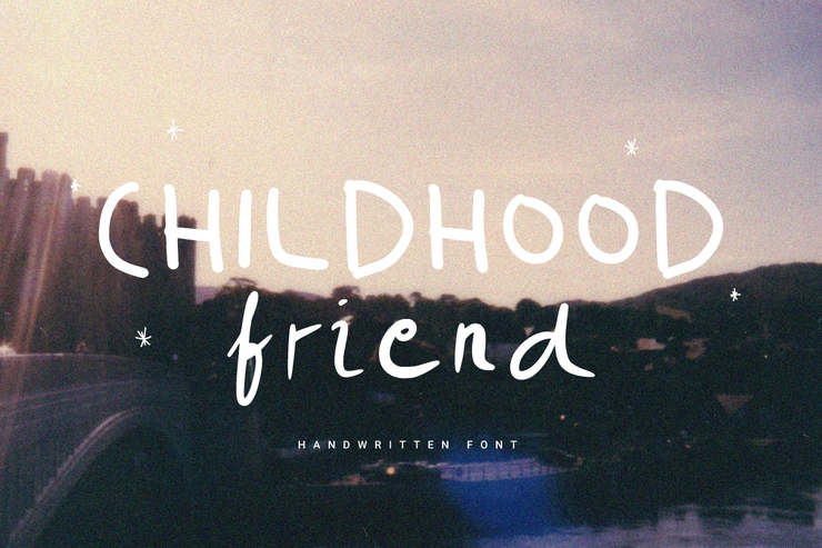 Childhood Friend字体 5