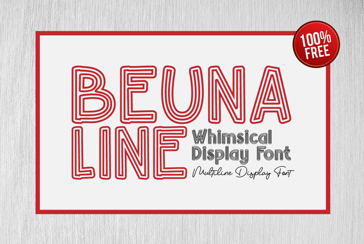 Beuna Line字体 5