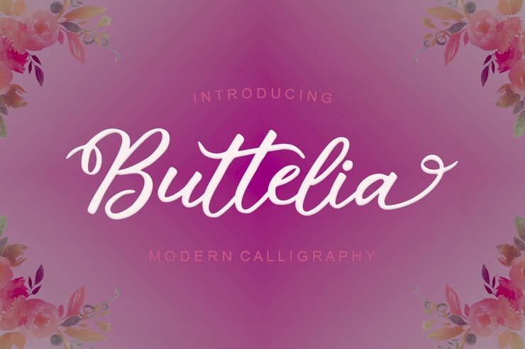 Buttelia Script字体 5