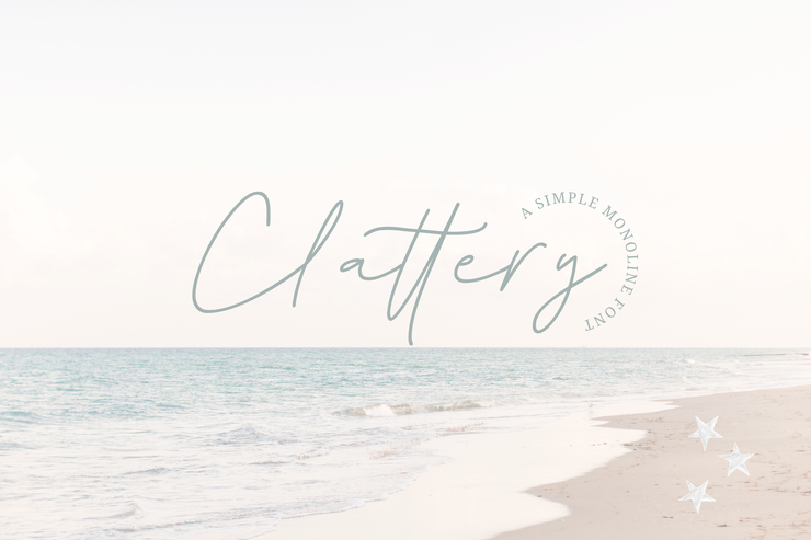 Clattery字体 1