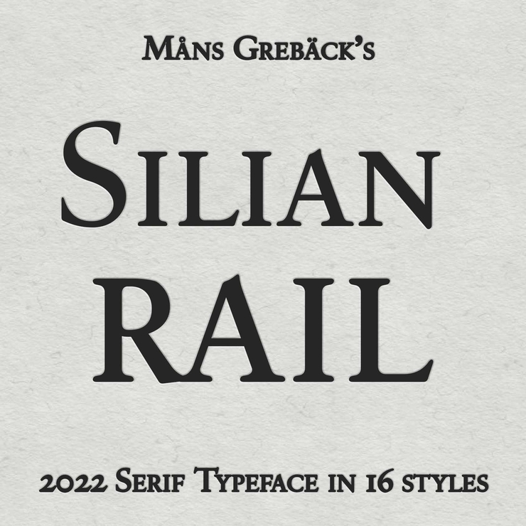 Silian Rail字体 2