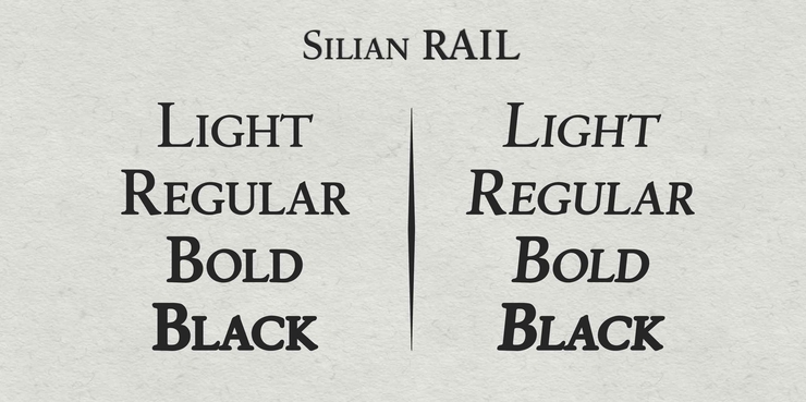 Silian Rail字体 3