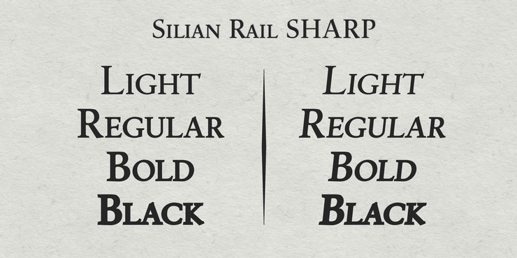 Silian Rail字体 4